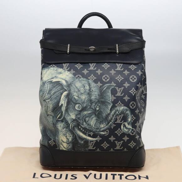 LOUIS VUITTON Monogram Savanna Steamer Backpack Black M54126 - Picture 12 of 16